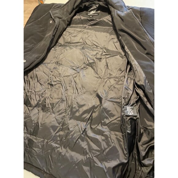 Centigrade Black Quilted Long Down Blend Filled Full Zip Coat Sz XL - Picture 14 of 14